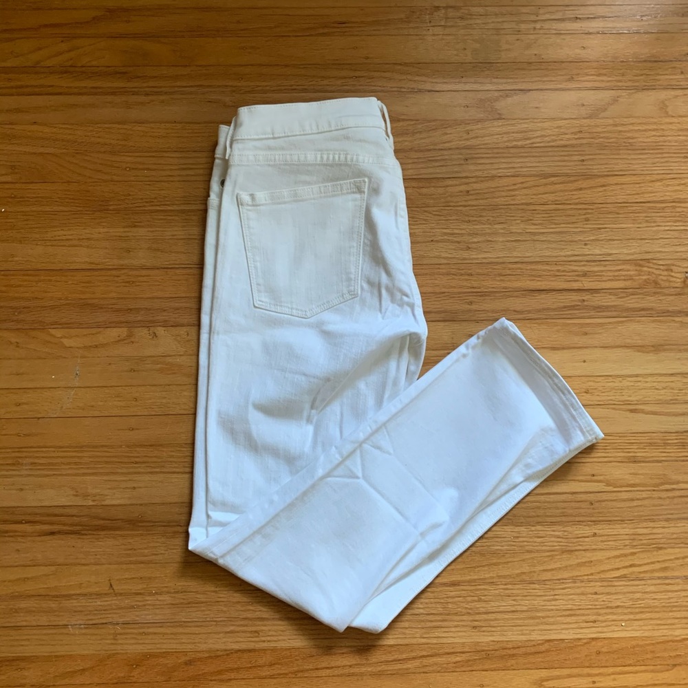 J Crew White Bootcut Jeans 28/29